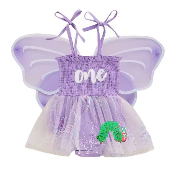 The Very Hungry Caterpillar Dress First Birthday clothes outfit Smash Cake